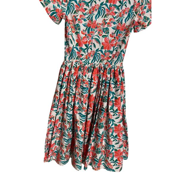 Bernie Dexter Francis Dress in Hibiscus Womans XS - Picture 3 of 10